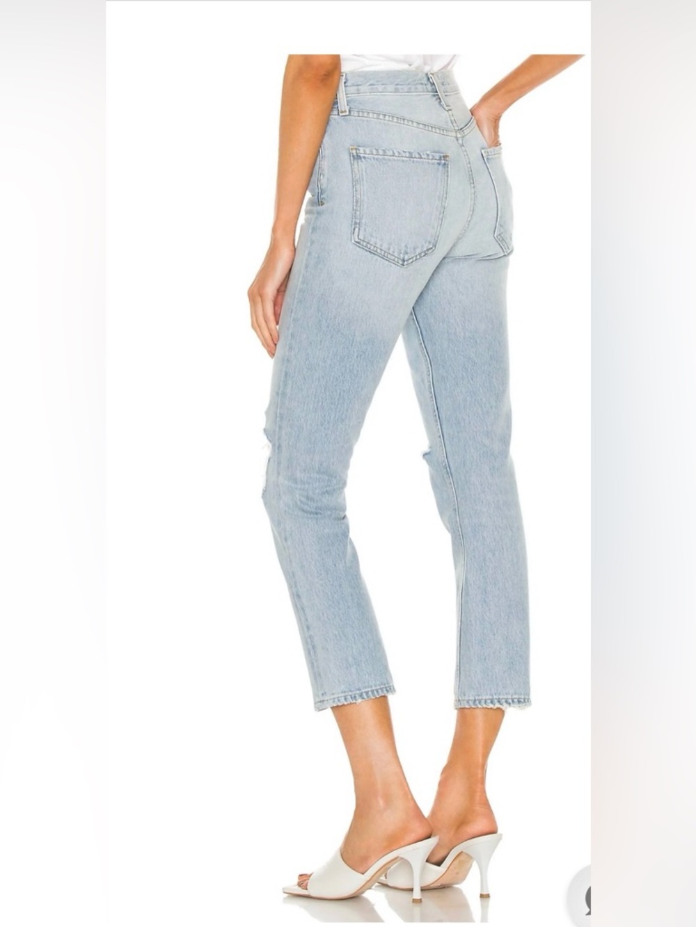 Agolde - Riley High Rise Straight Crop Jeans - Picture 3 of 3